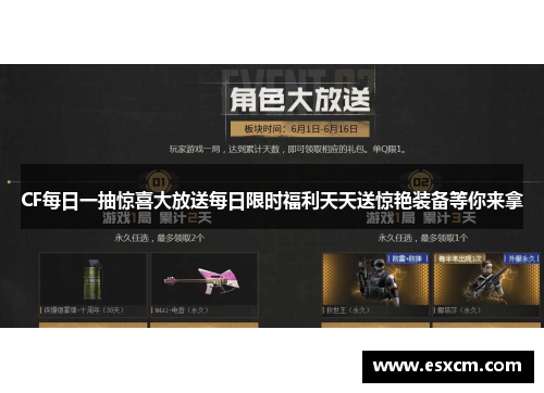 CF每日一抽惊喜大放送每日限时福利天天送惊艳装备等你来拿